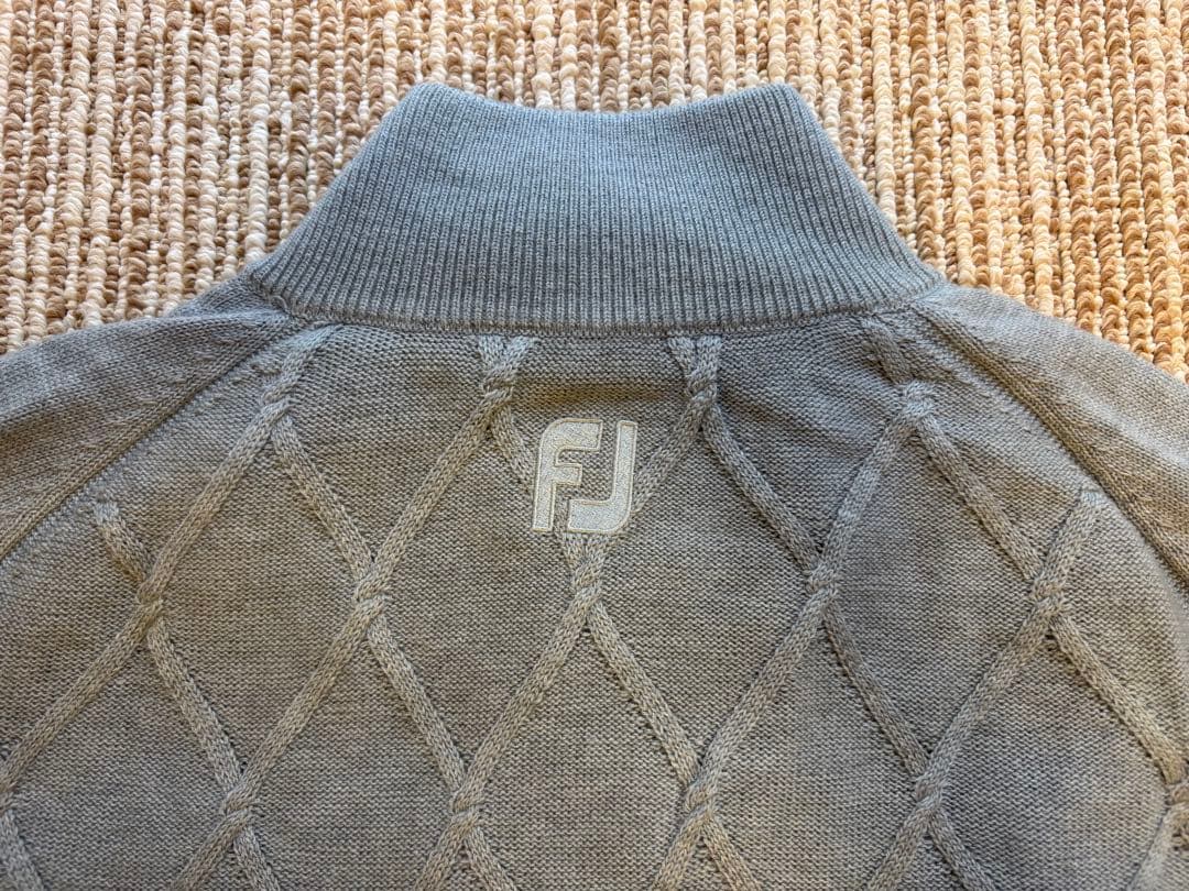 FootJoy アーガイル防風ハーフジップセーター FJ-F22-M05