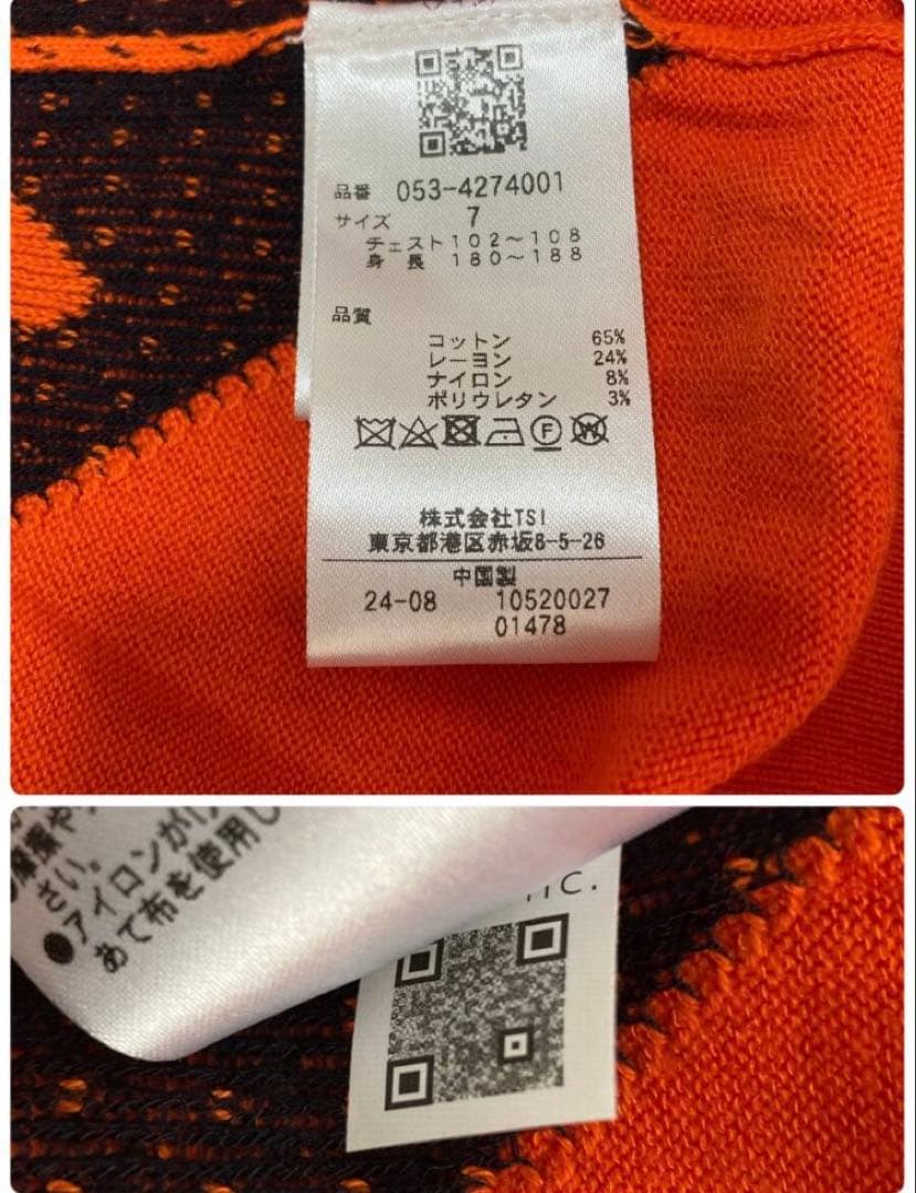 新品 パーリーゲイツ カシミヤタッチコットンタートルネックニット (7)3L