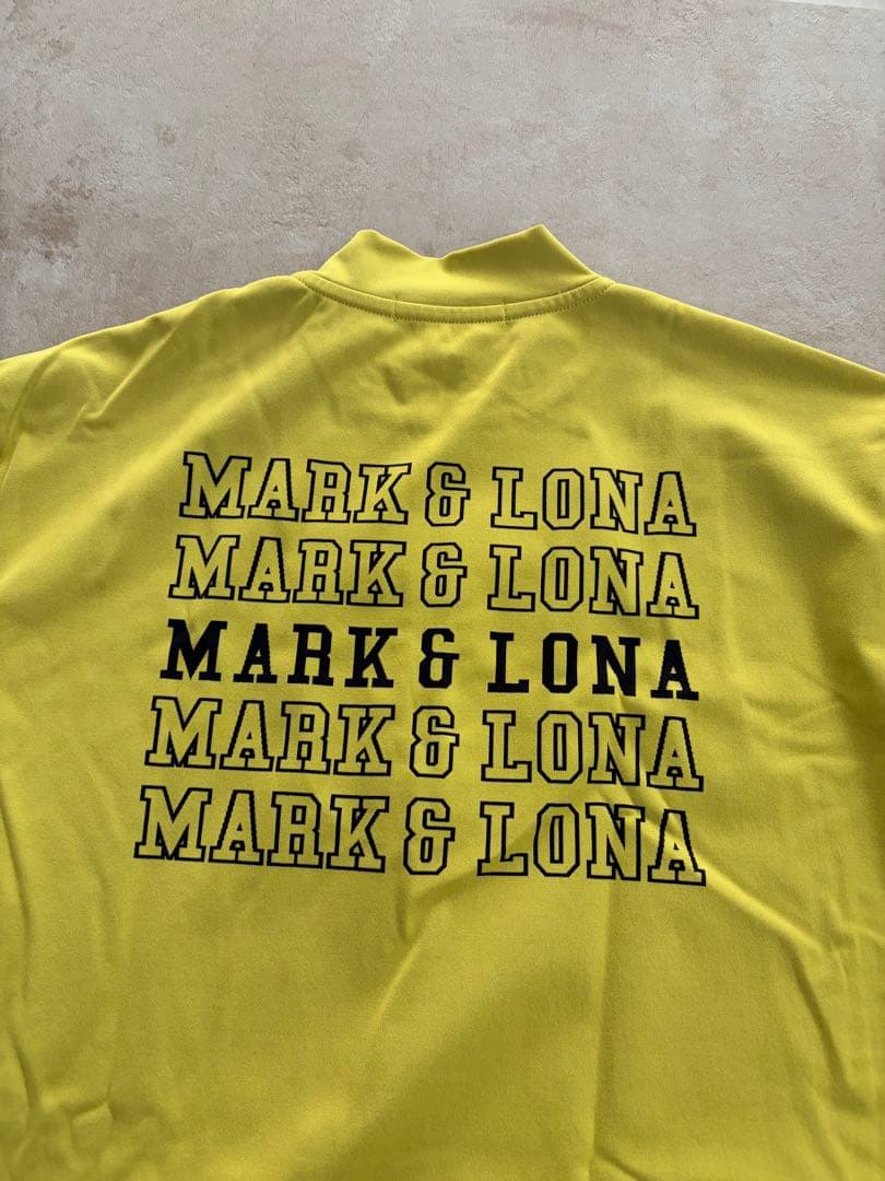 MARK & LONA LOVE PEACE ハーフジップシャツ46サイズ