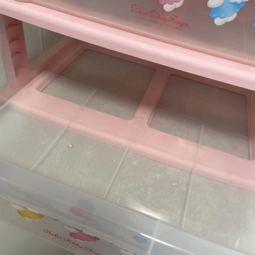 ハローキティ 3段収納ボックス ピンク　平成レトロ