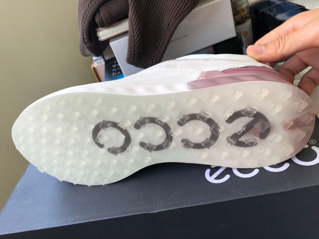 ECCO Golf S Threeウィメンズ レザーGoreTexゴルフシューズ