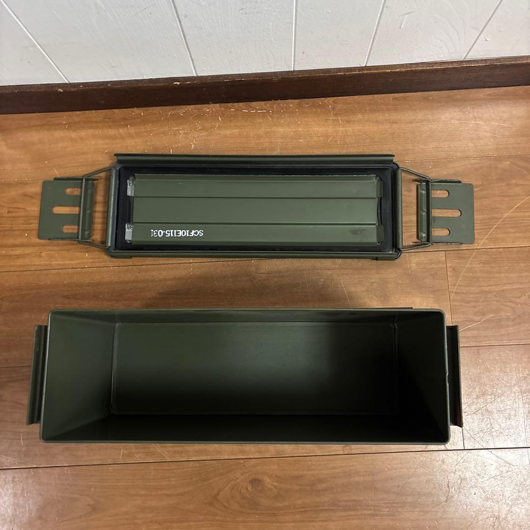 米軍　実物　AMMO BOX 40mm 32CARTRIDGES 弾薬箱