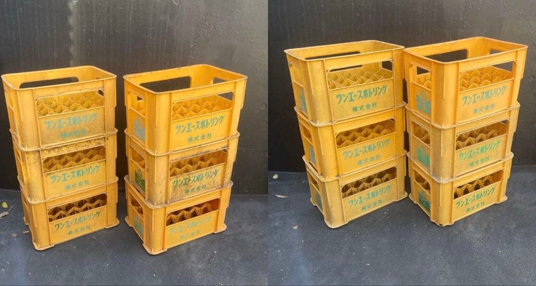 ジュース瓶ケース 12個　コンテナ　ケース　ボックス　ビールケース ①
