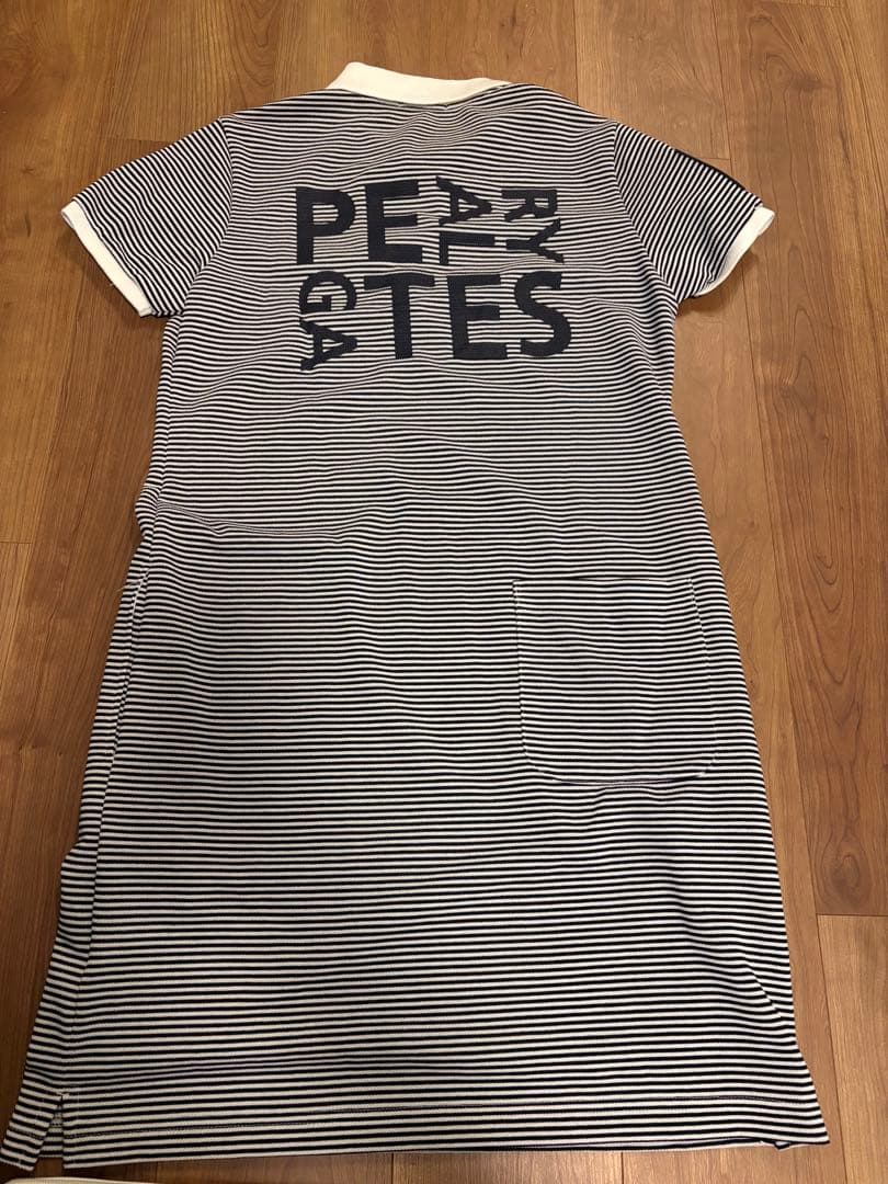 PEARL GATES ストライプ ポロワンピース