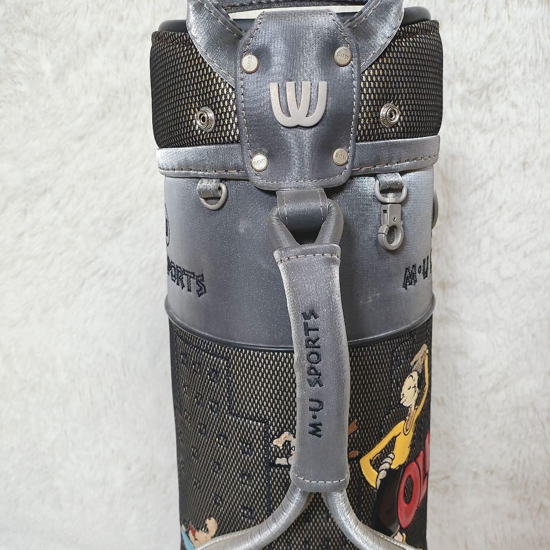 【美品】M.U SPORTS　ポパイ　オリーブOLIVE コラボ　キャディバッグ
