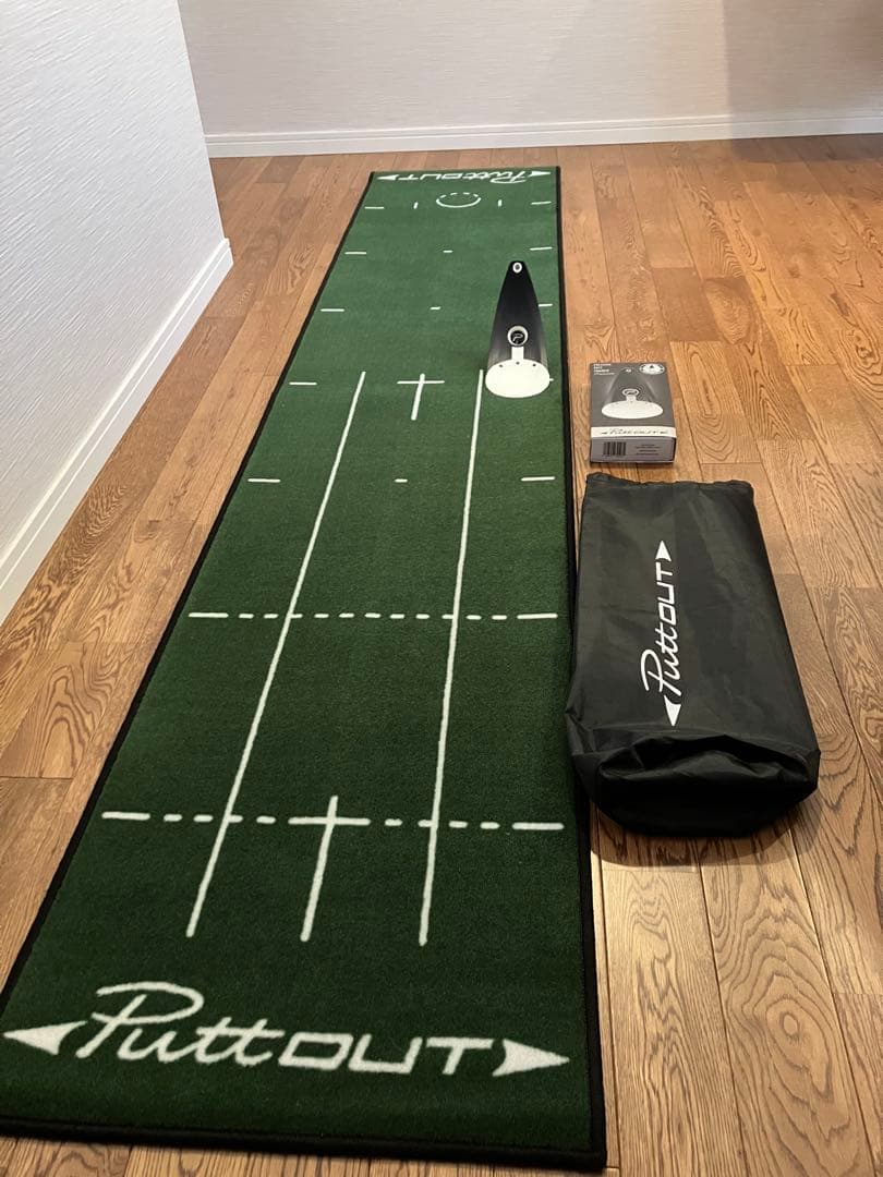 Puttout パターマット　ミディアムサイズ　パットトレーナーセット