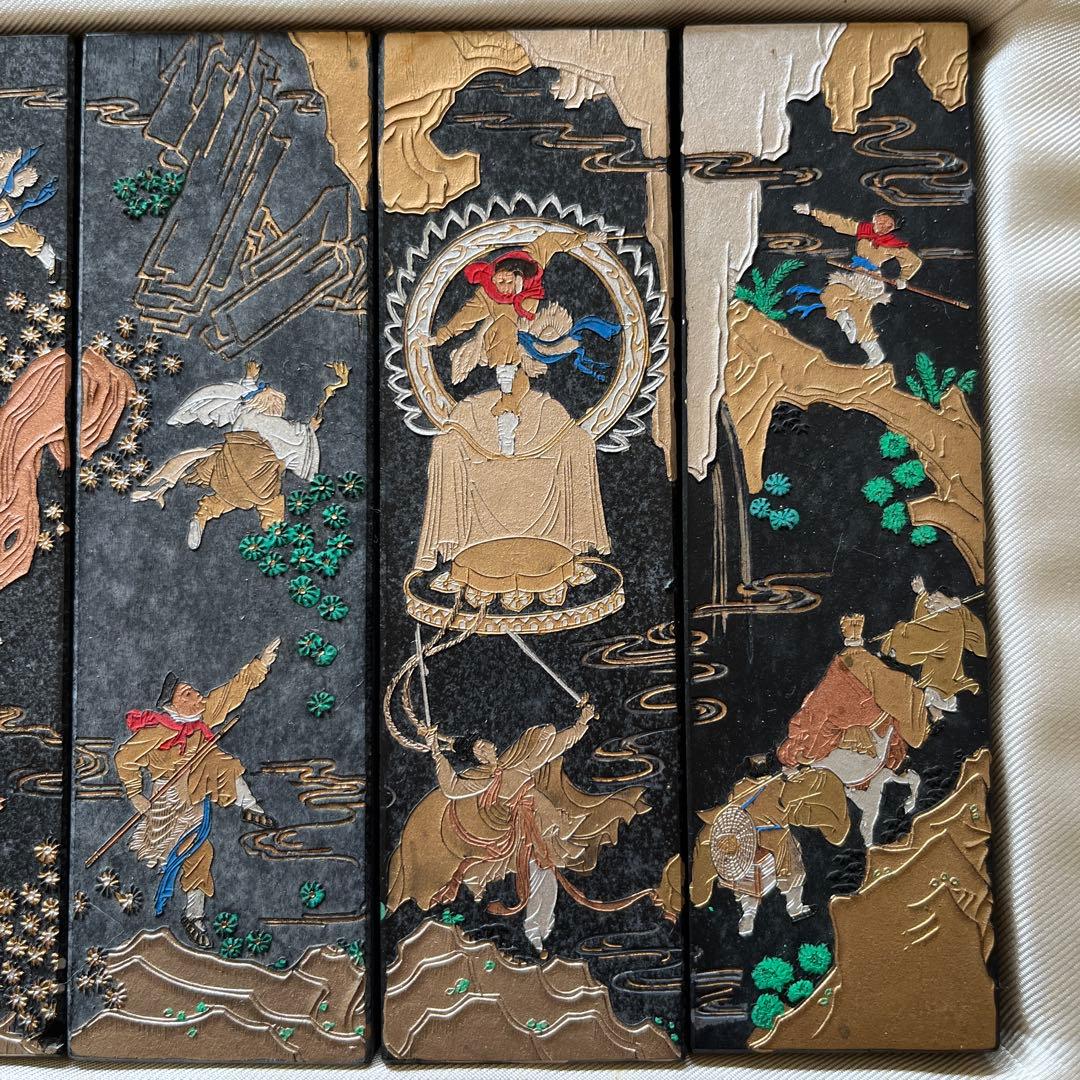 中国 書道墨 6本セット 箱付き