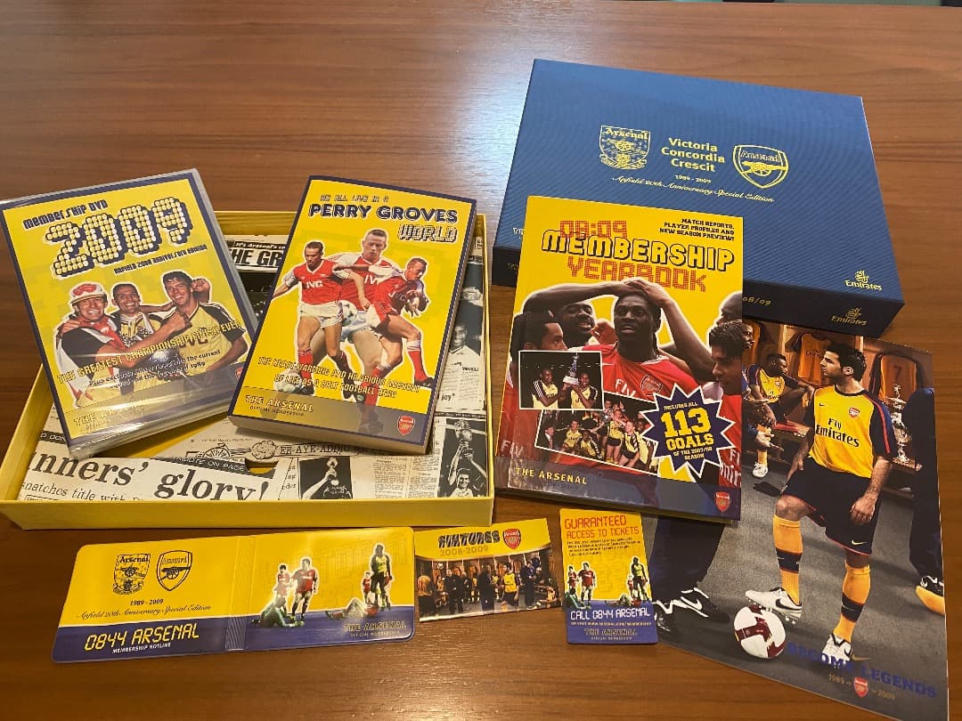 アーセナル ファンクラブ 限定 グッズ ９年Arsenal プレミアリーグ