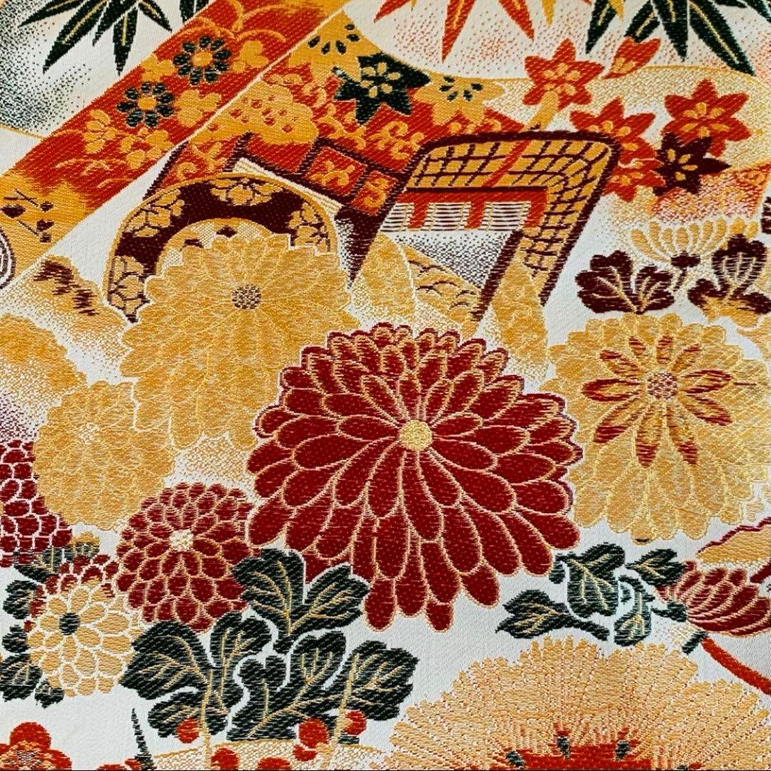 ✴️ ひな祭り　新品❣テーブルランナー　兼　タペストリー　正絹帯生地　ハンドメイド