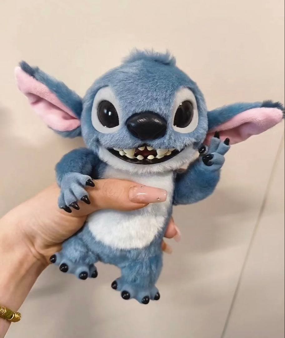 スティッチぬいぐるみキーホルダー　リアルマスコット　ペンダント
