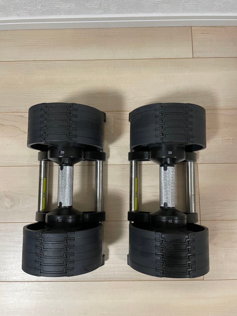 ヌオベル 20kg NUO FLEXBELL 20 可変式ダンベル　セット①