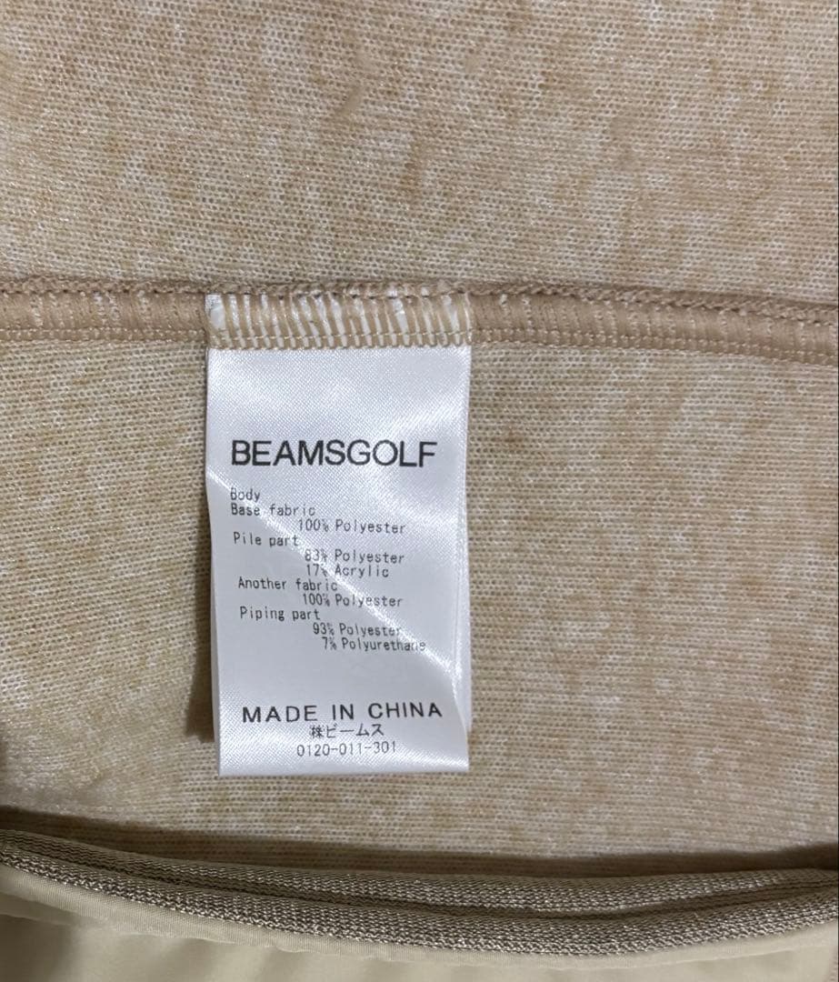 BEAMS GOLF ビームスゴルフパイピング ボア ジップベスト