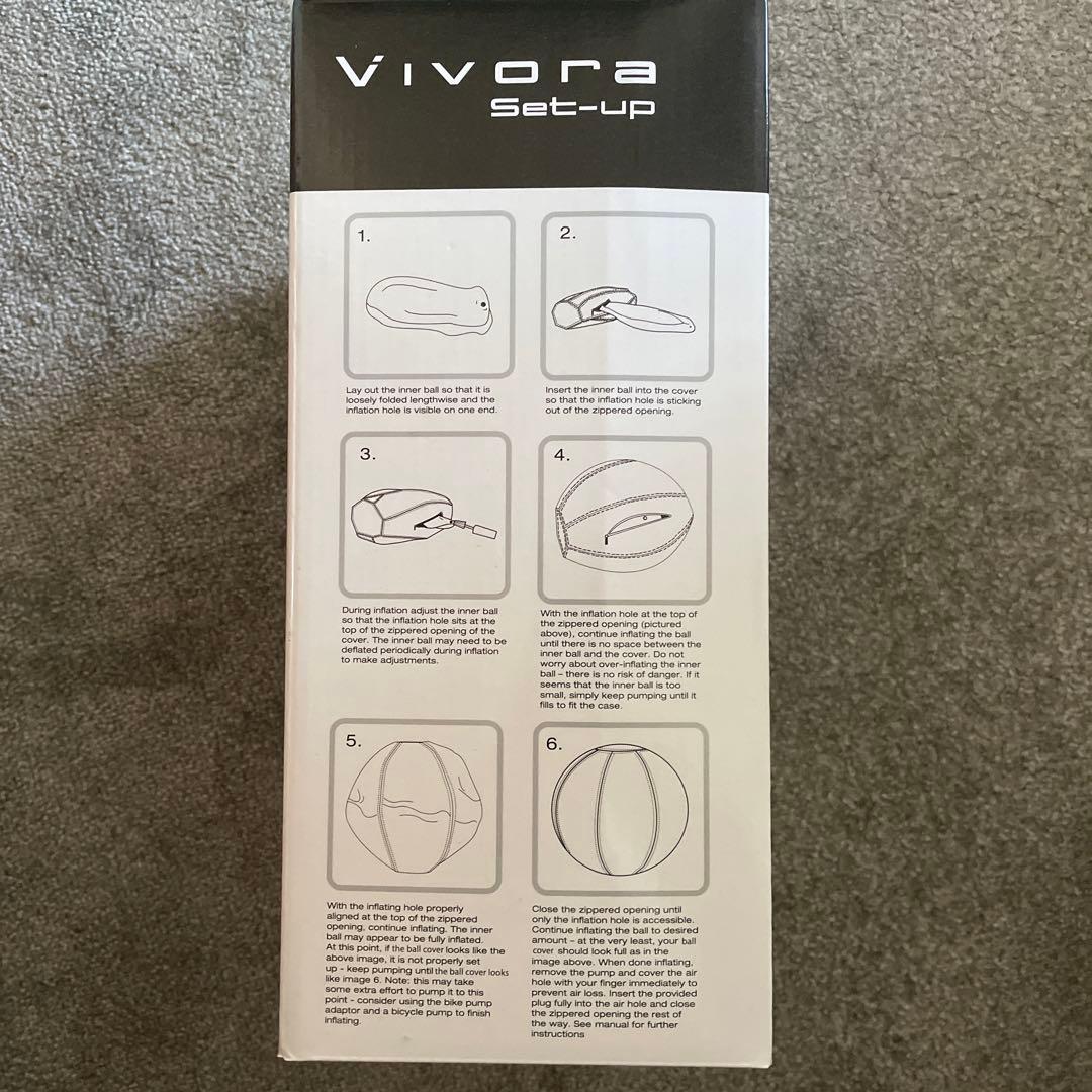 ｖｉｖｏｒａバランスボールシャニールチャコールグレー