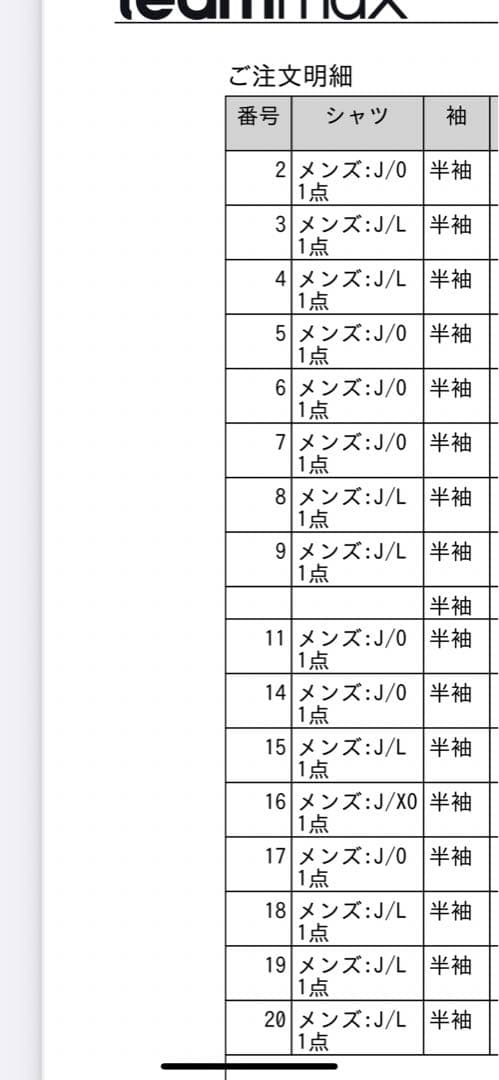 サッカー　オーダーユニフォーム　16枚セット