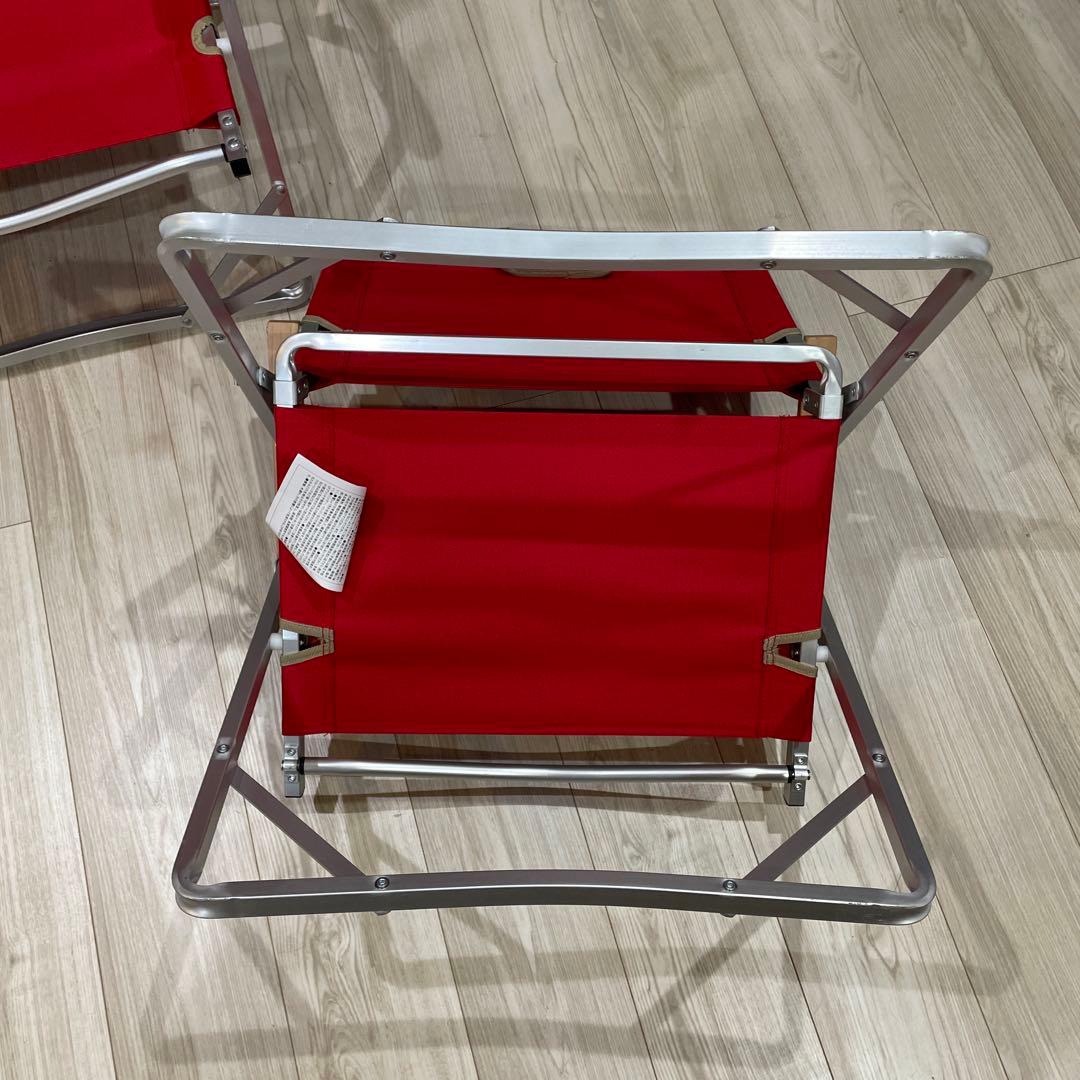 Coleman アウトドアチェアセット　赤