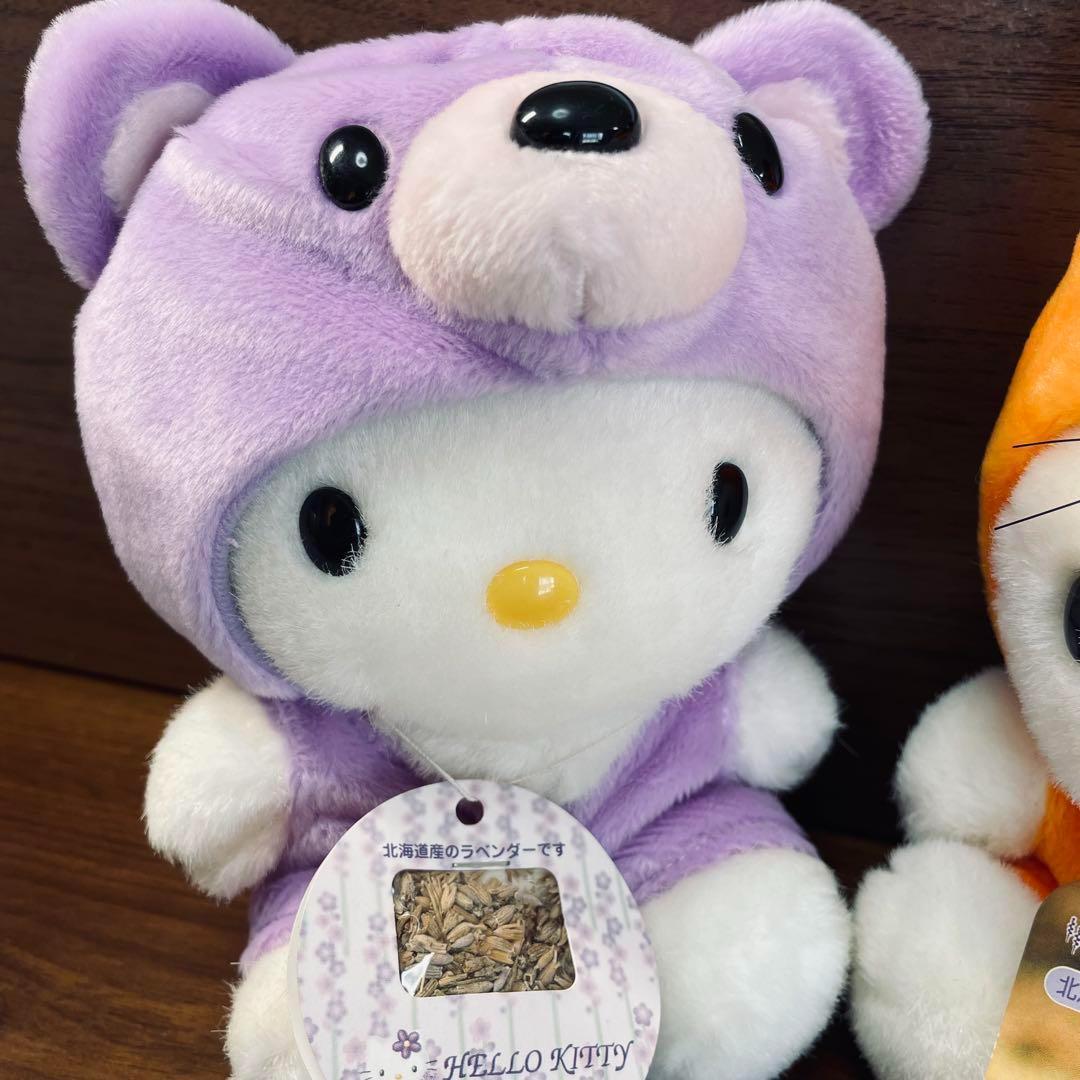 【希少品レア】2000年　北海道限定 キティ ぬいぐるみ 2体セット