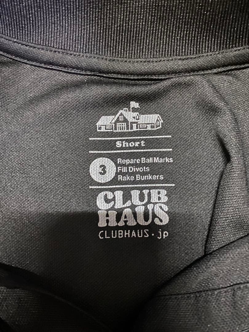 【美品】Club Haus ブラック ポロシャツゴルフウェア春夏