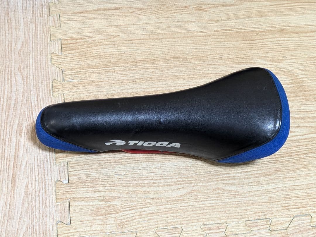TIOGA タイオガ DH ダウンヒル用サドル MTBパーツ ブラック×ブルー
