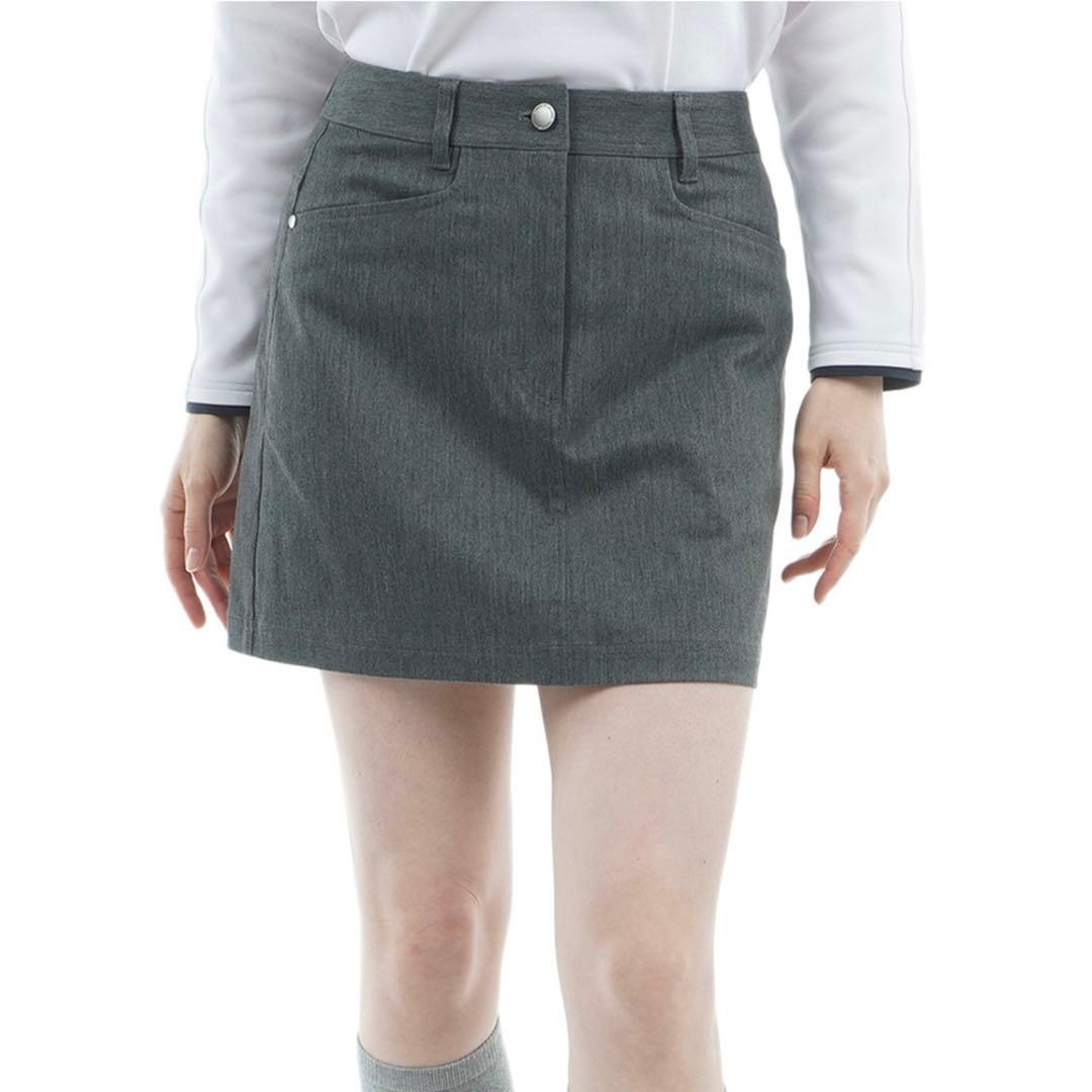 新品 今季秋冬★トミーヒルフィガー ゴルフ★ストレッチツイルスカート★グレーM