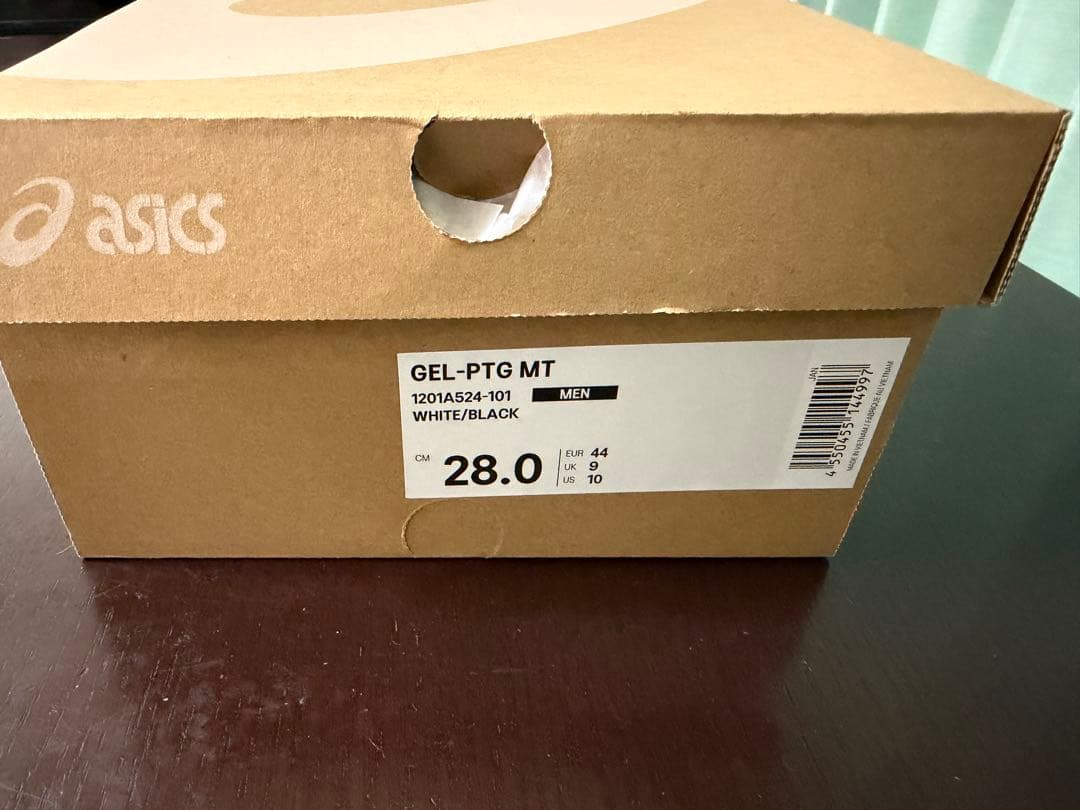 asics ポイントゲッター HI 白黒 28cm