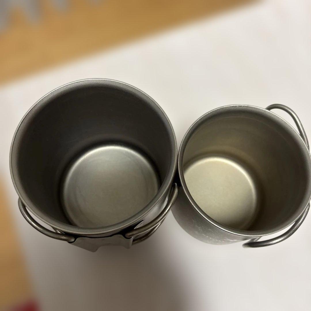  peak チタン マグカップセット 450ml 300ml
