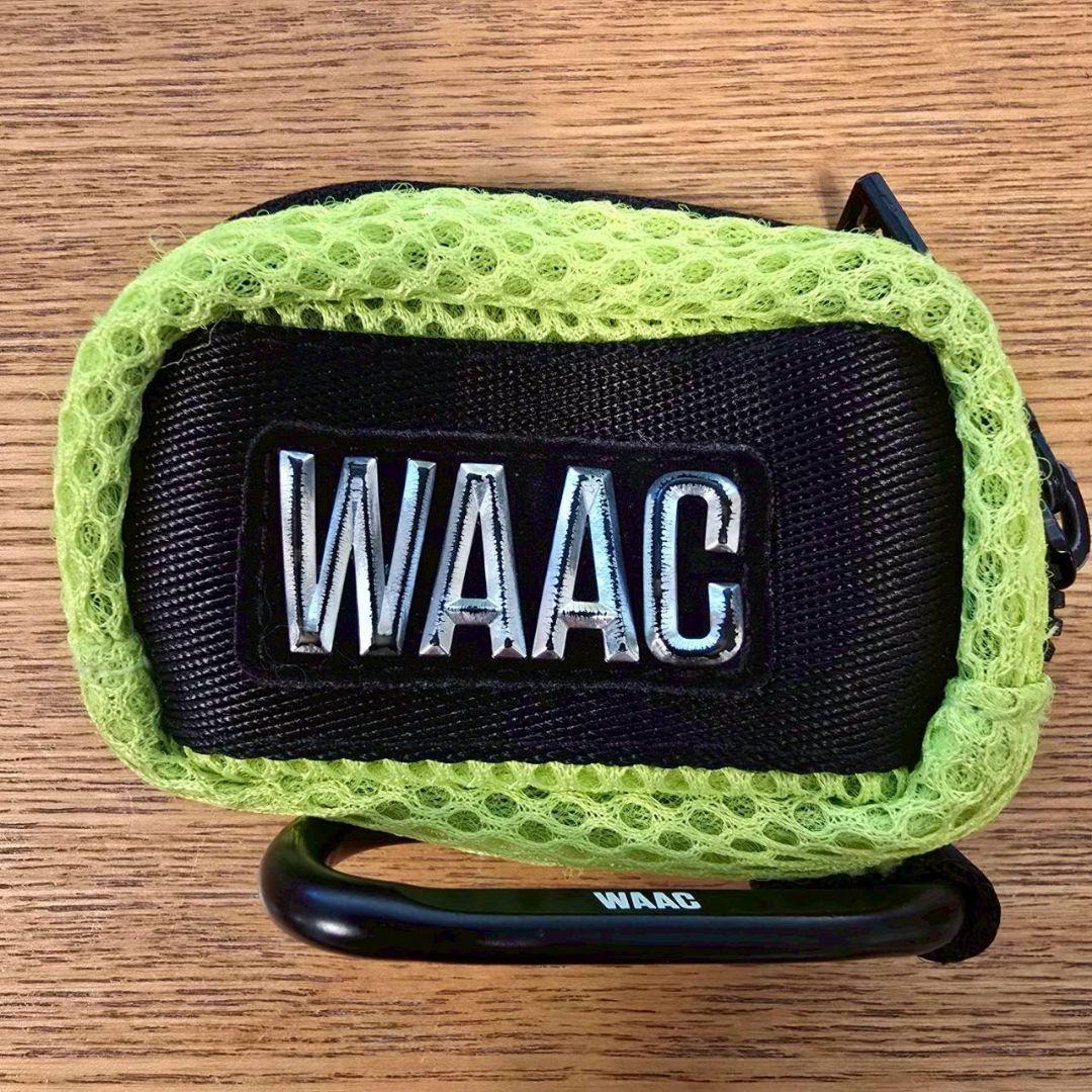 WAAC ワック マットレザーブラック キャディバッグ 9in ボールポーチ付き