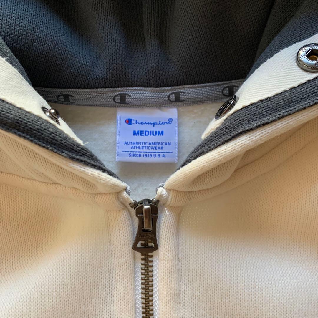 【美品】Champion フルジップパーカー スウェットMサイズ 裏起毛 ゴルフ