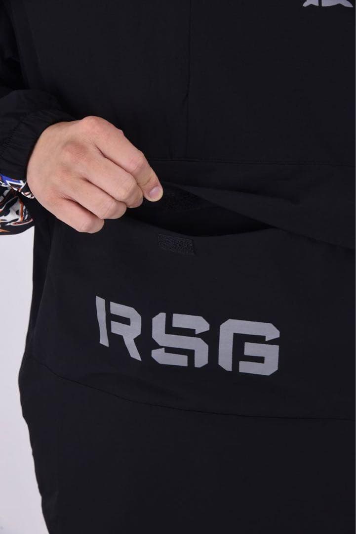 新品 ラッセルノ ゴルフ ハーフジップ プルオーバー ブルゾン ブラック 2XL