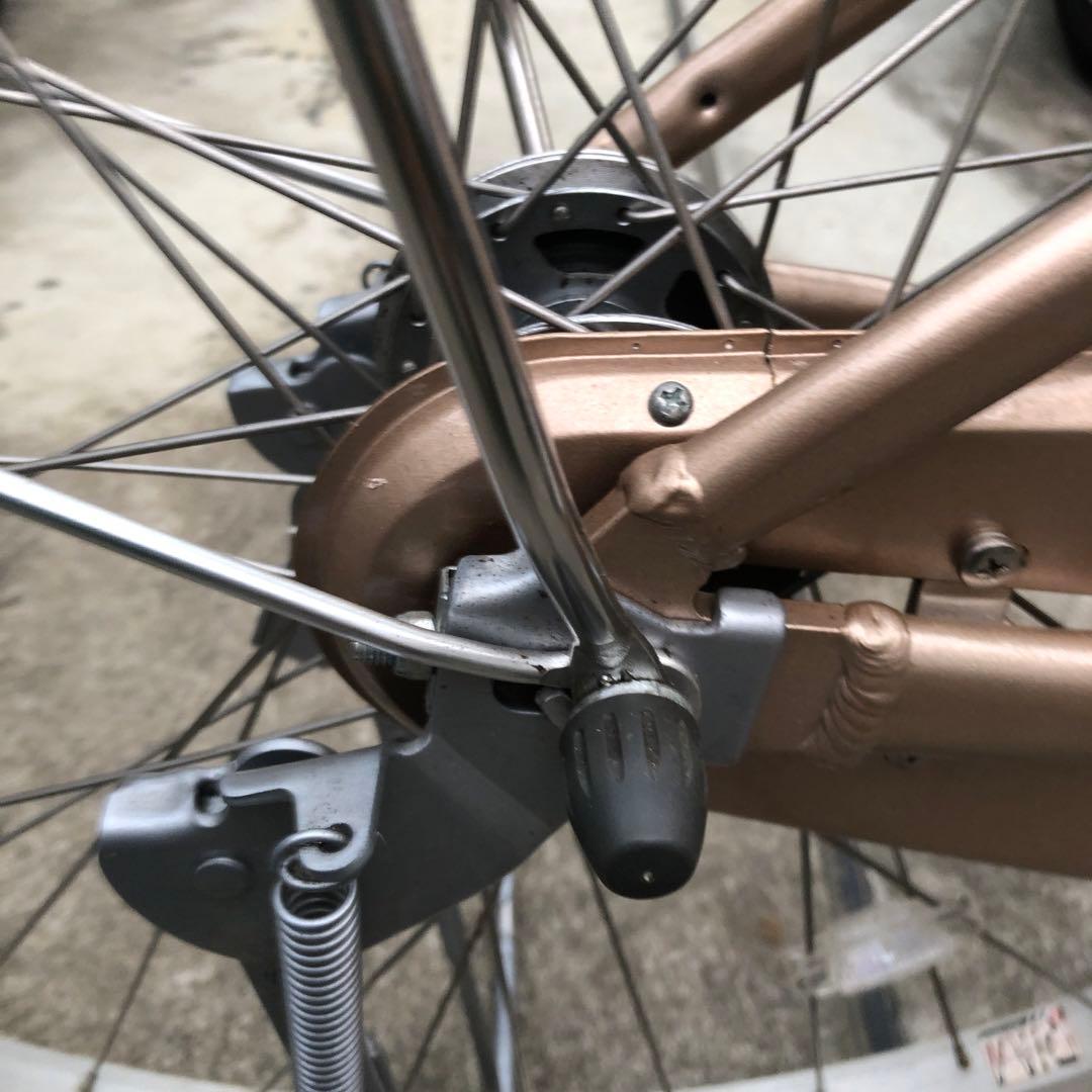 【美品 三島市直接可】ピンク色 前面バスケット付き