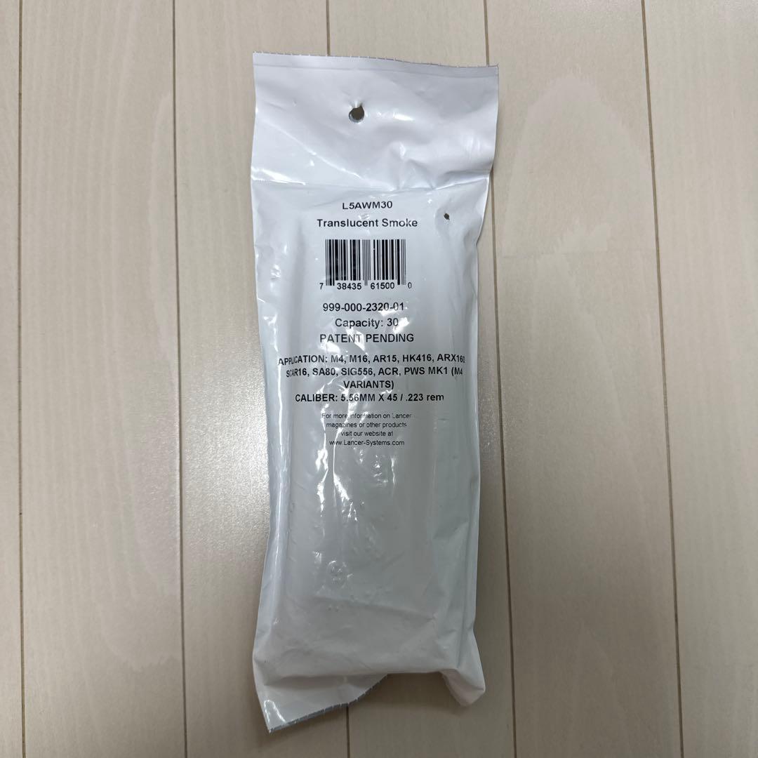 実物　Lancer スモークl5awm30 30発マガジン
