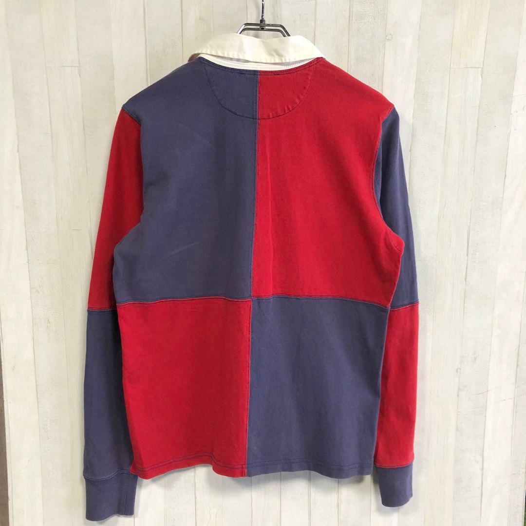 ラルフローレン　RalphLauren　刺繍　ラガーシャツ　ポロシャツ　長袖　L