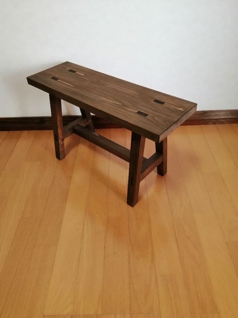 木製フラワースタンド　花台　幅50cm×高さ30cm　スツール　ベンチ　水槽台