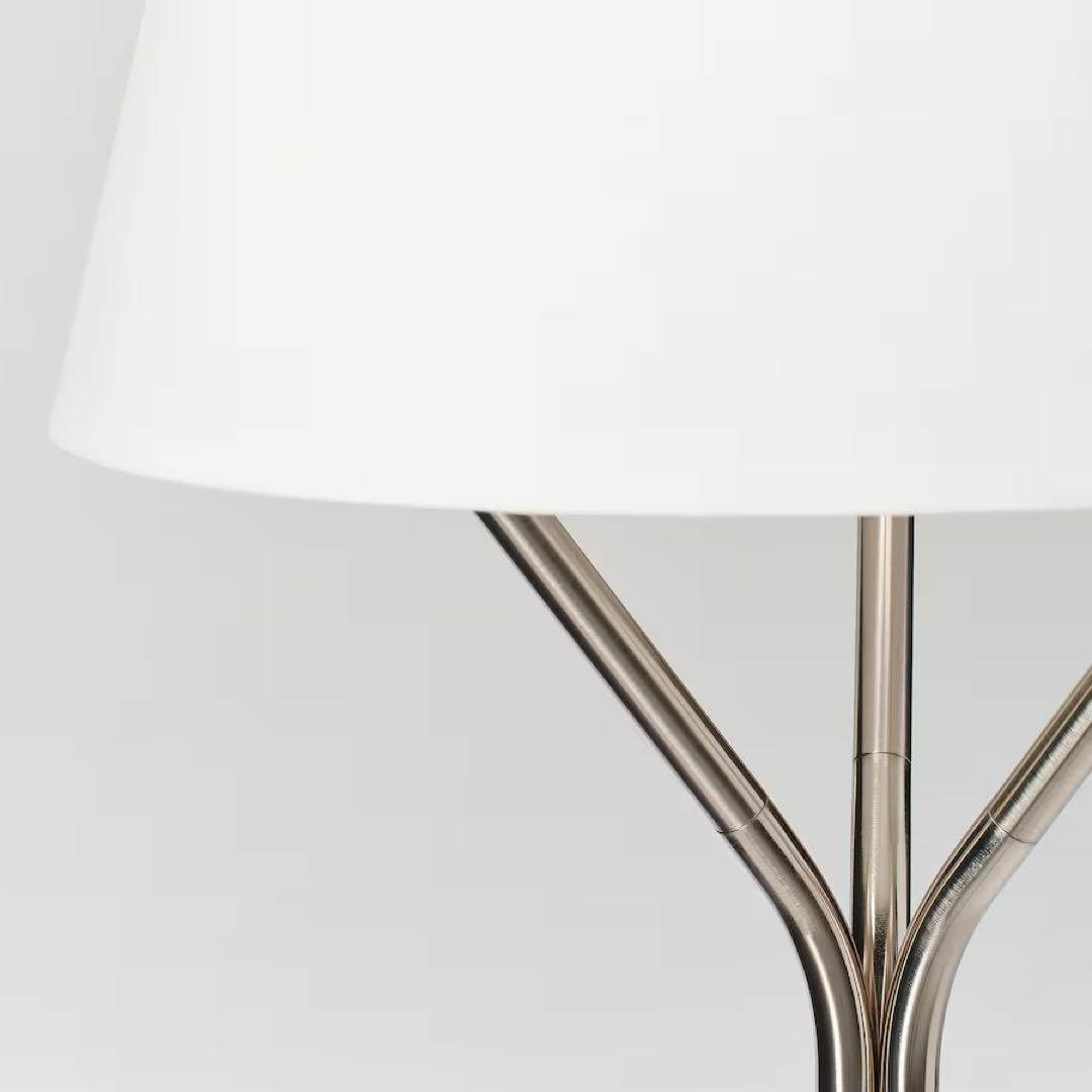 IKEA イケア　ブレンクフィール　フロアランプ　ニッケルメッキ