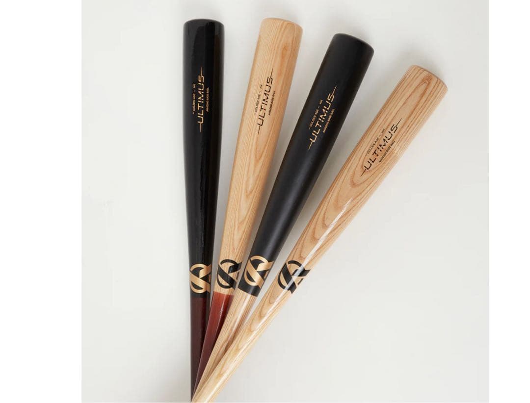 軟式少年用木製バットULTIMUS-〜GOLDEN AGE〜白木82cm680g