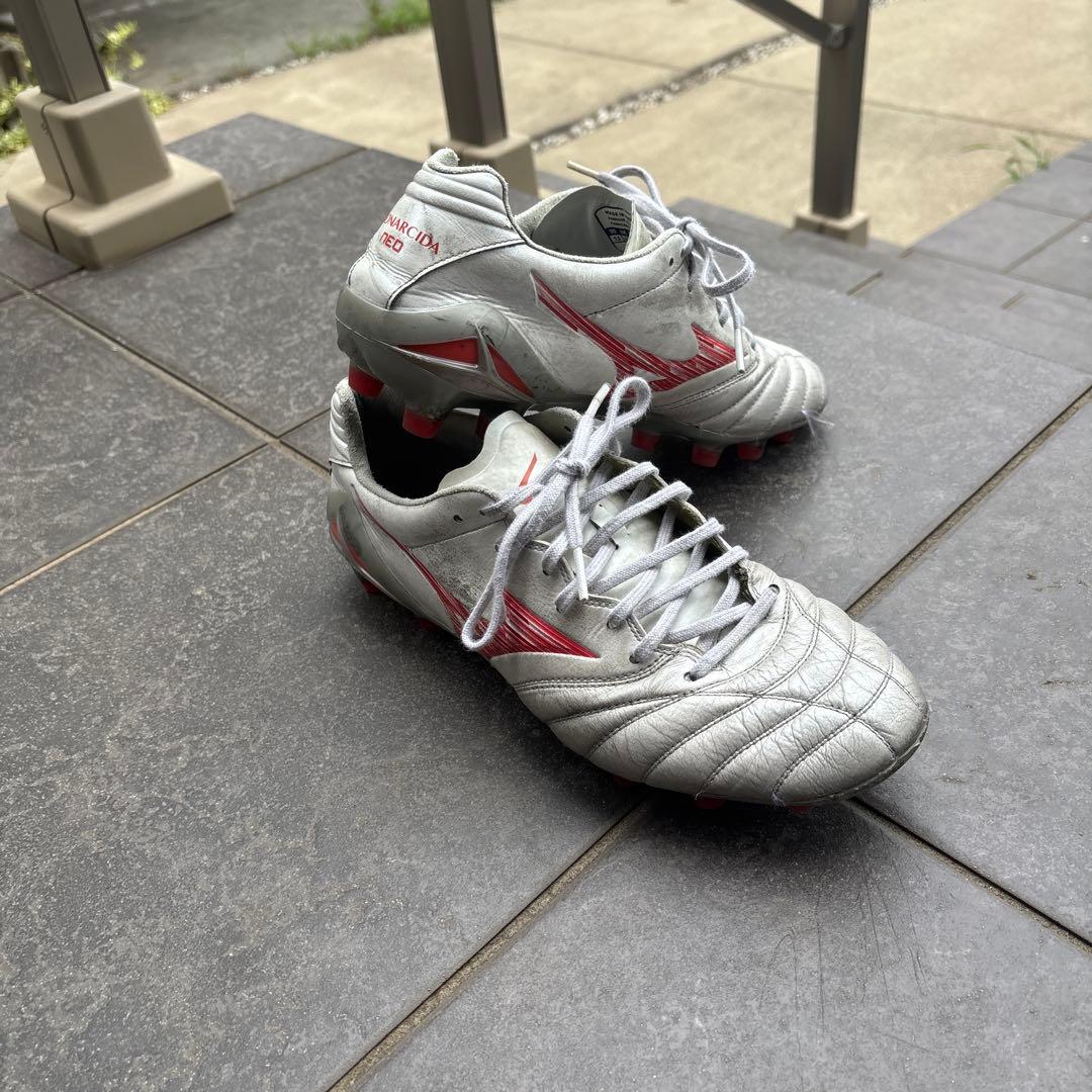Mizuno Morelia Neo II ホワイト/レッド