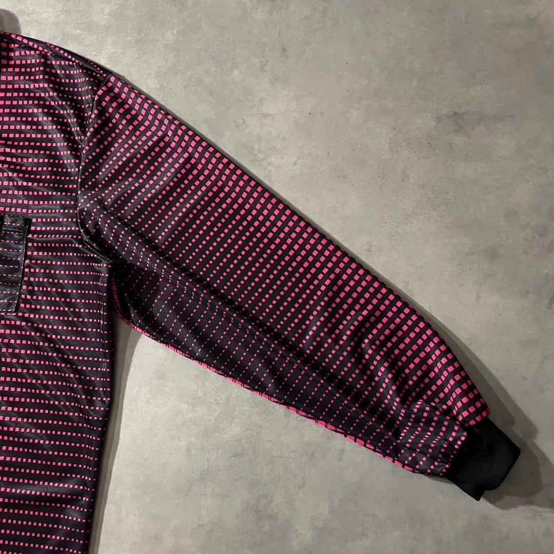 ウェア 90s adidas trefoil logo geometric shirt