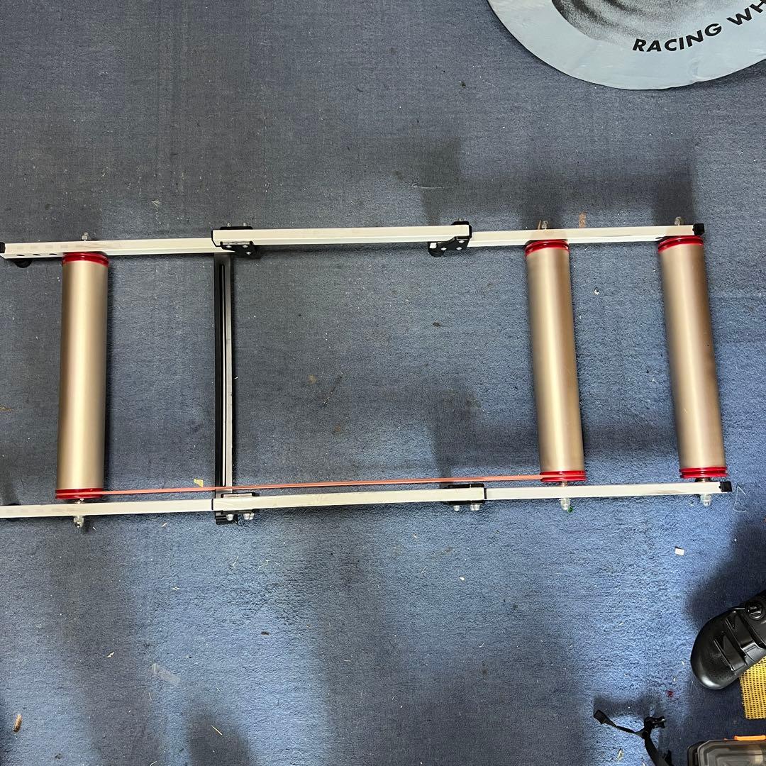 【中古】自宅で本格練習 サイクルトレーナー 3本ローラー 折り畳み式