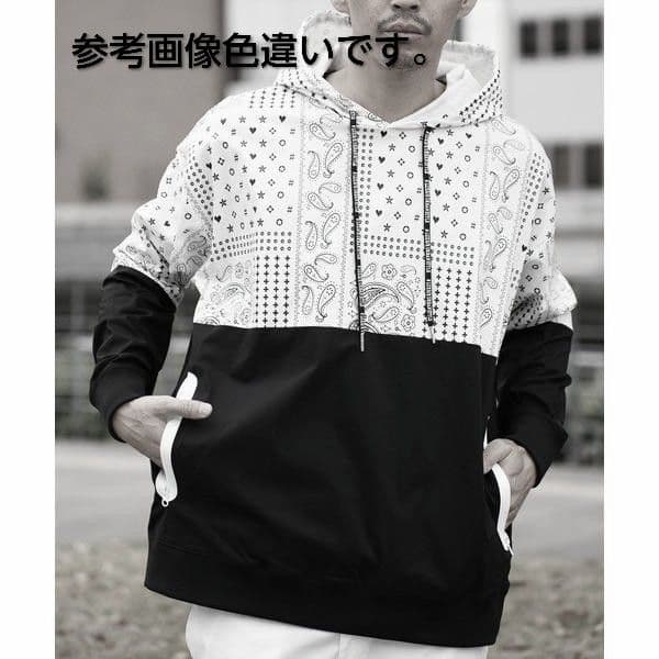 LUXE/R GOLF ストレッチ布帛ペイズリーパーカー 45844GRXL②