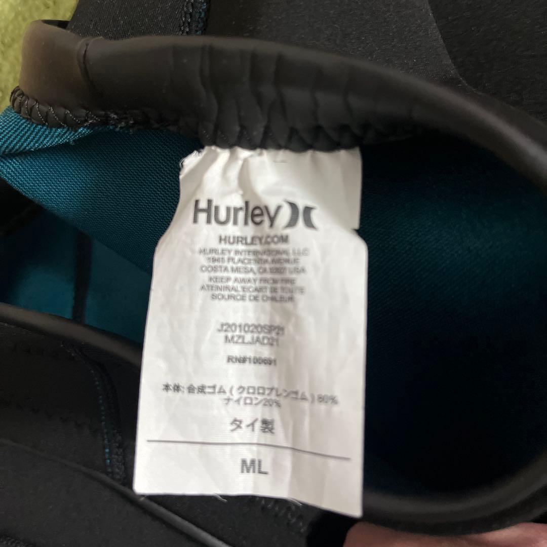 Hurley ブラック ロングジョン ウェットスーツ