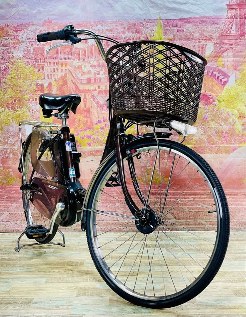 ZK3773 電動自転車 パナソニック ビビ ママチャリ 24インチ 送料無料