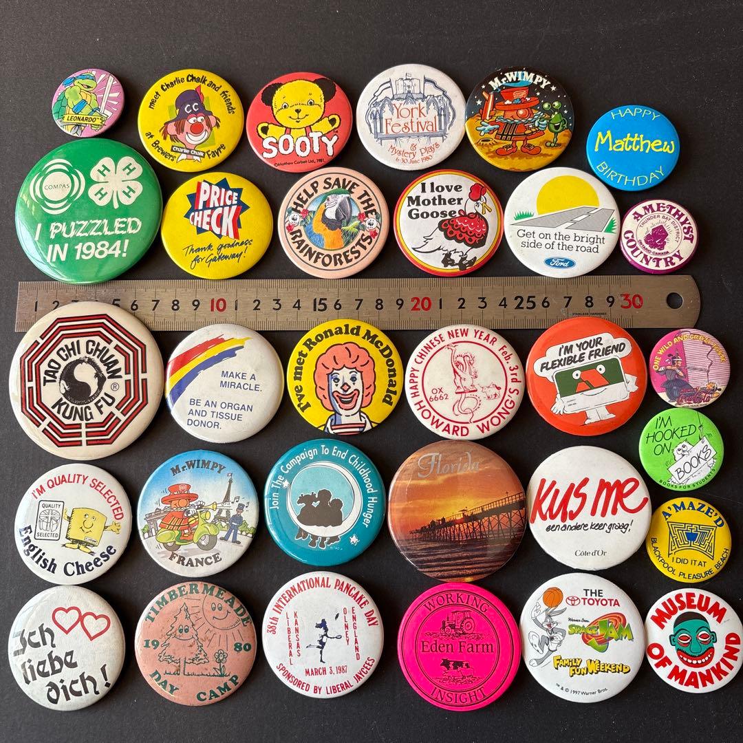 d*s様 ヴィンテージ缶バッジ／USA・UK／VINTAGE
