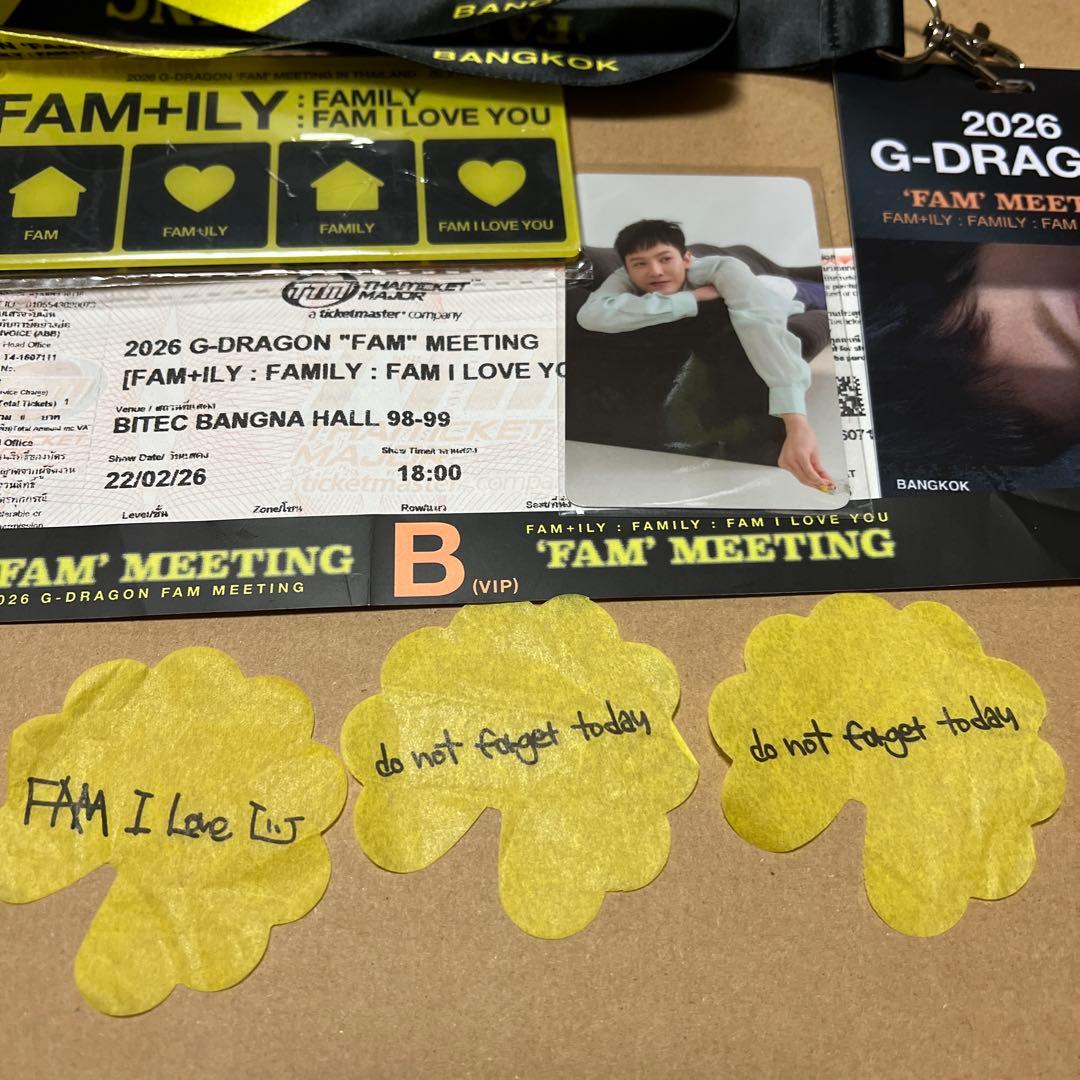 そ*ち様 G-DRAGON FAM MEETING バンコク限定 入場特典セット