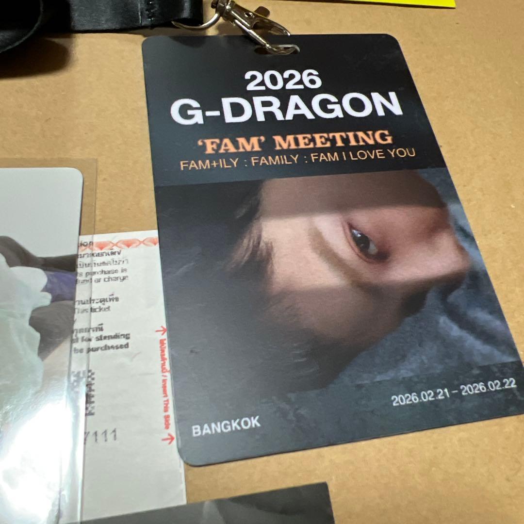 そ*ち様 G-DRAGON FAM MEETING バンコク限定 入場特典セット