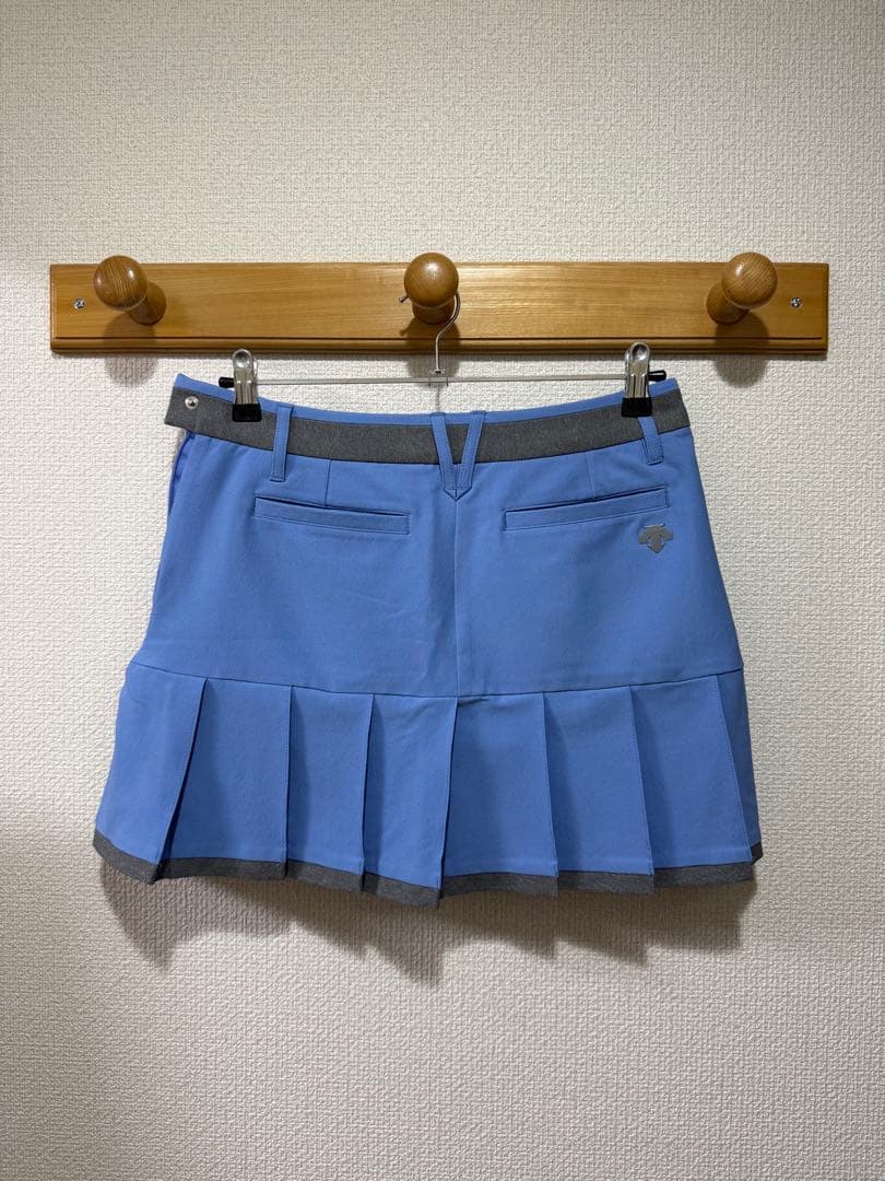デサントゴルフ　プリーツスカート ブルー　【美品】
