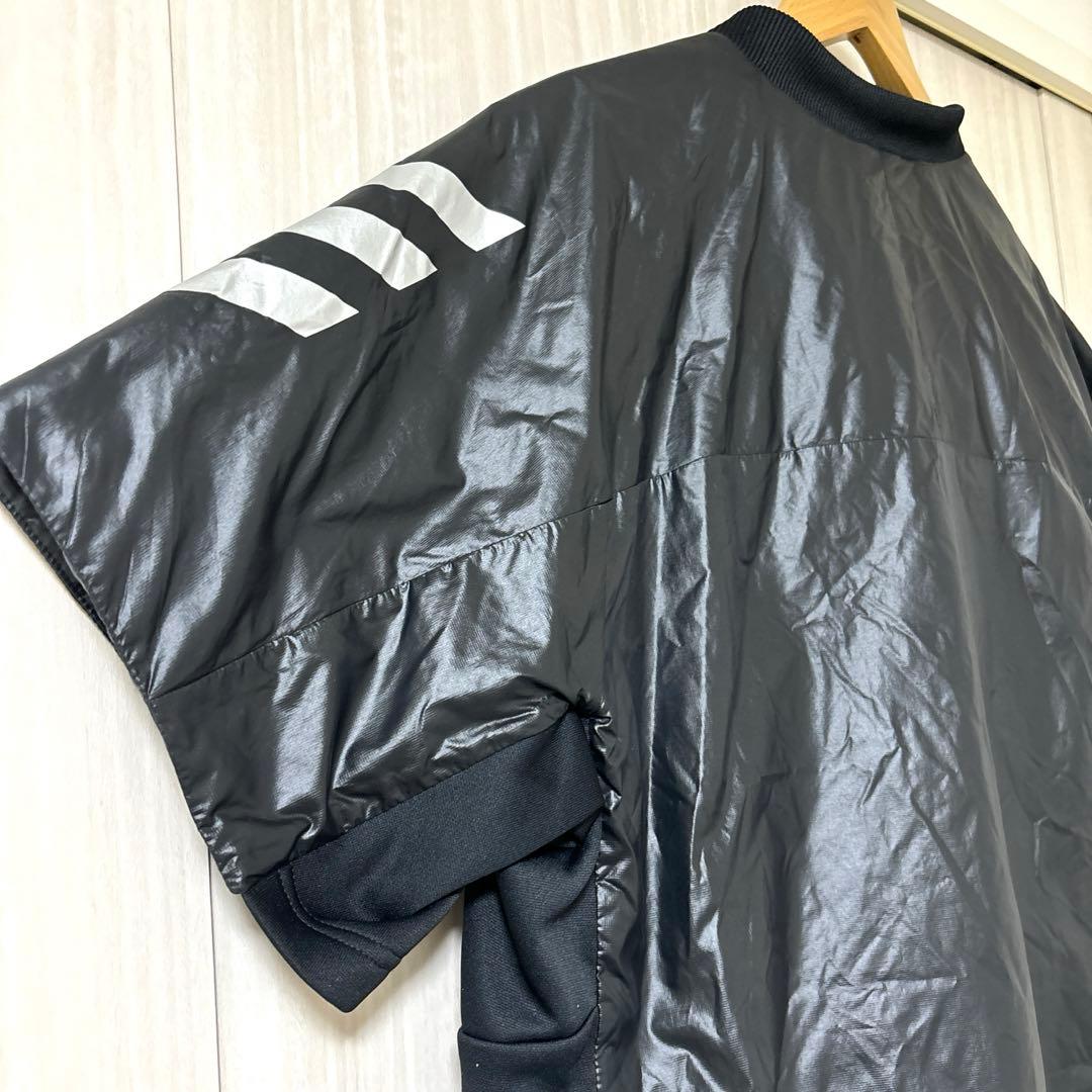 【極美品】adidas ウインドブレーカー 野球 ナイロン 中綿入り 半袖　4L