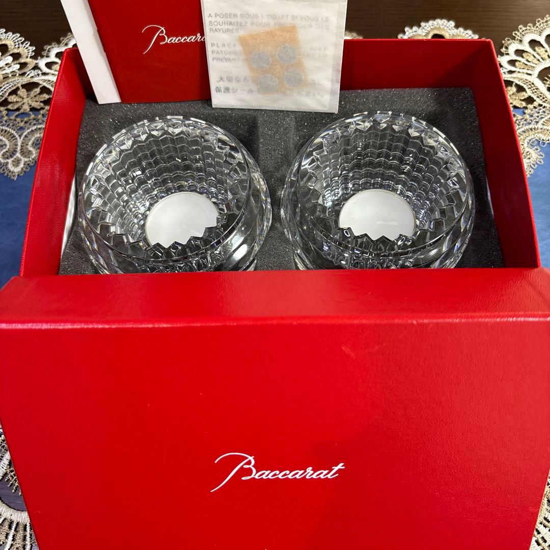 Baccarat　アイキャンドルホルダー　2個セット