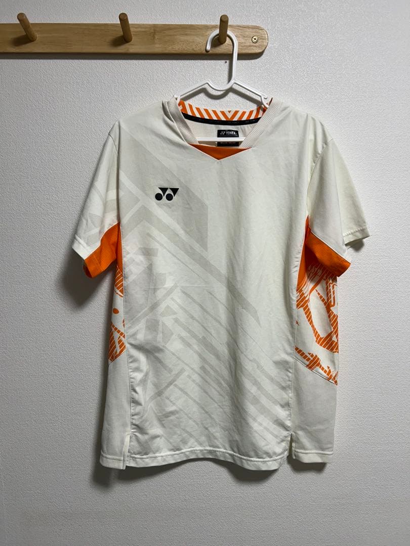 YONEX バドミントンウェア ホワイト/オレンジ