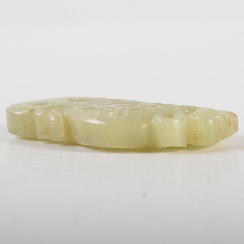 中国　玉石彫刻　神獣刻　根付　玉器　玉珮　V　R7116