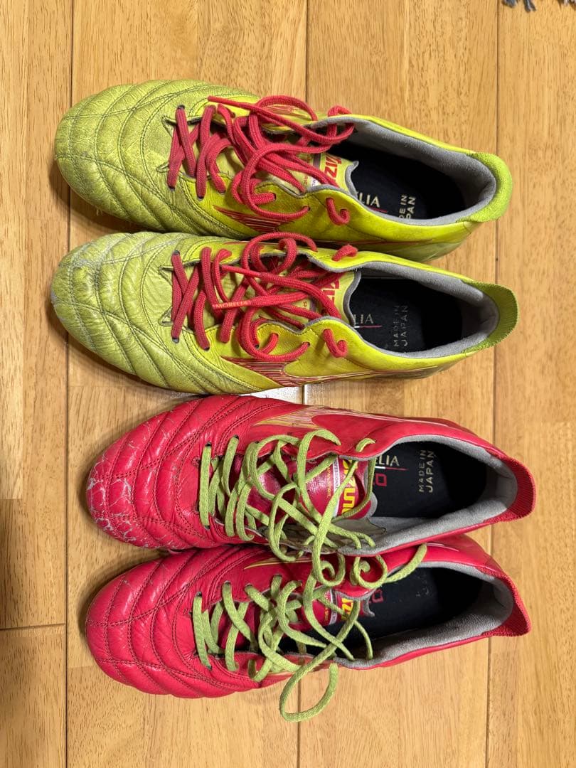 Mizuno サッカーシューズ イエロー/レッド モレリアネオ