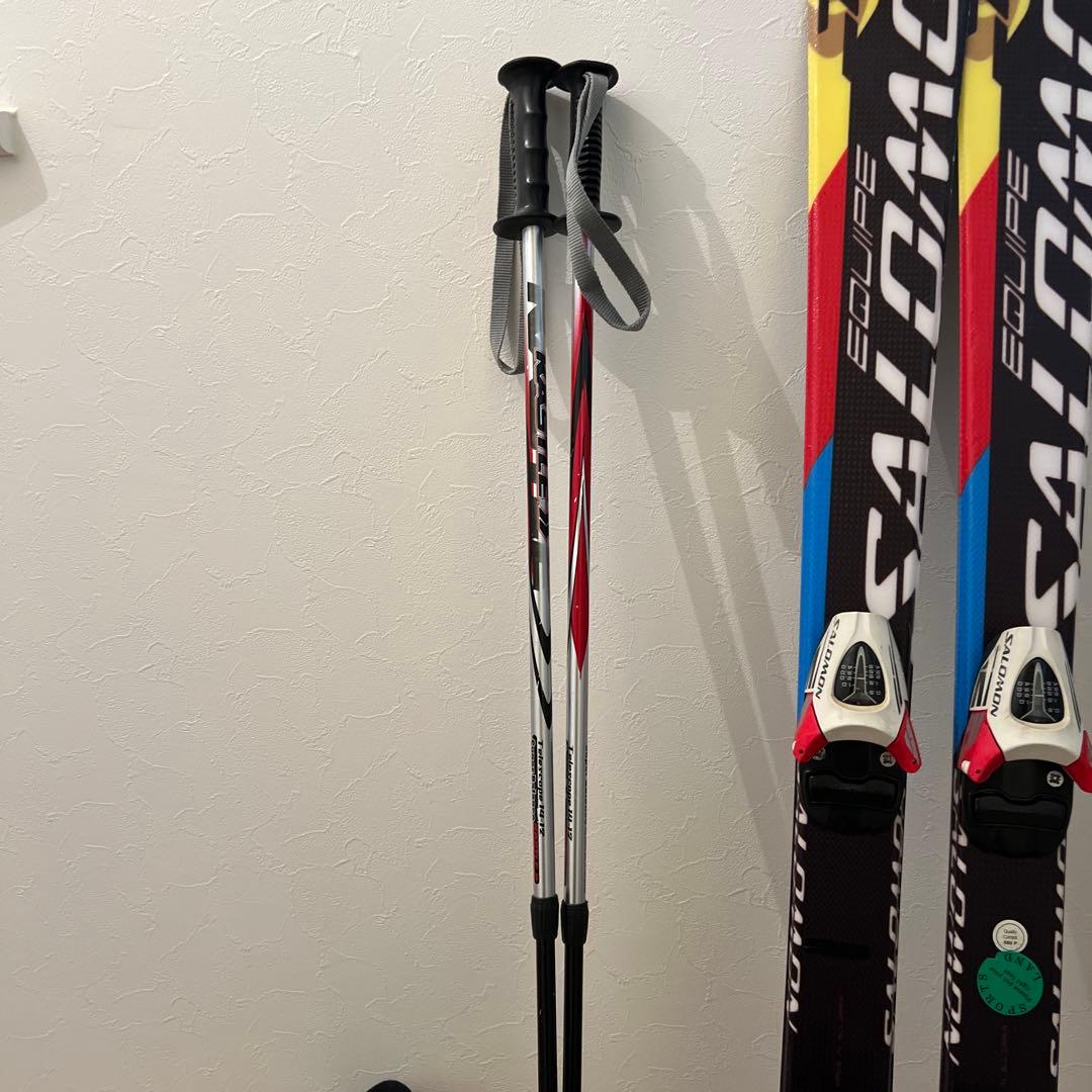スキー３点セットSAROMON ROSSIGNOL 120 22.5